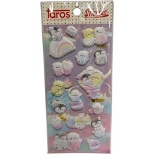 Die Grup Taros Happy Penguen Puffy Sticker