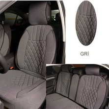 Carlone Oto Koltuk Minderi Full Set Takım - Gri Renk Takmatik Pratik