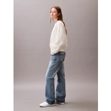 Calvin Klein Kadın / Kız Bej Calvin Klein A- Logo Emb French T, Yas Bej Kadın Sweatshirt