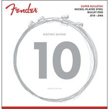 Fender Super Bullets Strings Nickel Plated Steel Bullet End 3250R Gauges .010-.046 String Sets - Elektro Gitar Teli