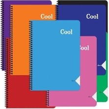 Die Grup Keskin A4 72 Yp.çizgili Pp Kp.spiralli Cool Defter