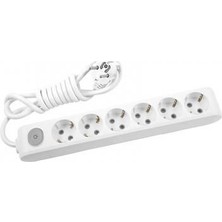 Shopwave Viko Multilet 6 Lı  Anahtarlı 3 Metre Kablolu Grup Priz