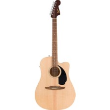 Fender California Debut Redondo Ce Dreadnought Ceviz Klavye Naturel Elektro Akustik Gitar