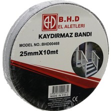 Die Grup 25MM x 10MT Kaydırmaz Siyah Bant (5324)