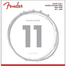 Fender Super 250\'S Guitar Strings Nickel Plated Steel Ball End 250M Gauges .011-.049 String Sets - Elektro Gitar Teli