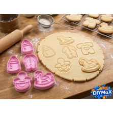 Dıymax Baby Shower Kurabiye Kalıbı Figürlü Şeker Hamuru Kesici