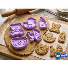 Dıymax Bebek Partisi Kurabiye Kalıbı Baby Shower Temalı Şekilli Kalıp