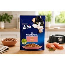 Felix Somonlu Pouch Yaş Kedi Maması 85 G | Yetişkin Kediler Için Tam Yaş Mama | Somonlu Pouch Kedi Maması
