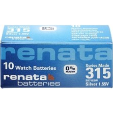 sbodurhome Renata 315 SR716SW 1.55V Alkalin Saat Pili 10 Adet