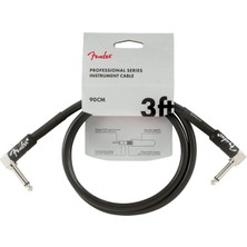 Fender Professional L Uç 90CM Siyah Enstrüman Kablo