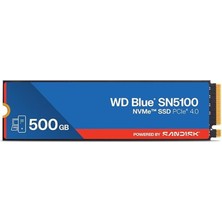 Shopwave 500 GB Wd Blue SN5100 Pcı-4.0 6600 Mb/s 5600 Mb/s M2 SSD WDS500G5B0E