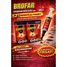 Shopwave Brofar Jel Hamam Böceği ve Karınca Jeli 5 gr Etkili Haşere Ilacı Ev Içi Kullanım 2 Adet