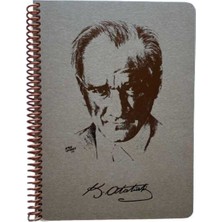 Die Grup Keskin 16,5*22,5 80YP Çizgili Funky Defter-Atatürk