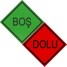 Kutup Ticaret Dolu Boş Levha Tır Dorse Kamyon Kamyonet Tanker Tank Uyumlu 30X30 Önlü Arkalı - 1 Adet