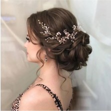 Tulle Store Gelin Saç Aksesuarı Gelin Gelin Tacı Gelin Boncuklu Taç Gelin Tacı