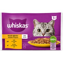 Whiskas Pouch Yaş Kedi Maması 4 x 85 gr Yetişkin Kedi Maması (+1 Yaş) Çeşitleri
