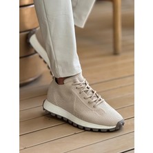 Shopwave MN2409 - Triko Erkek Ayakkabı Bej