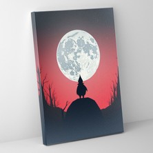 Popcasso Sade Cüce Çağdaş Tarzda Cüce Figürü ile Dekoratif Görsel Kanvas Tablo