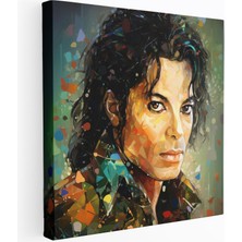 Popcasso Abstrakt Ikonik Görüntüler Zamansız Çekicilik Michael Jackson Duvar Tablosu