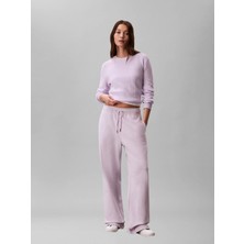 Calvin Klein Kadın / Kız Mor Calvin Klein Embossed Monologo Te, 3oq, Xxs Mor Kadın Eşofman Altı