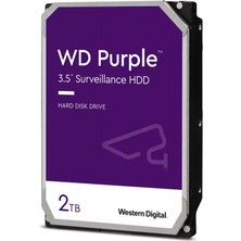 Shopwave Wd Purple, WD23PURZ,  3.5", 2tb, 256MB, 5400 Rpm, 7/24 Güvenlik, HDD (Türkiye Distribütörü Garantili)