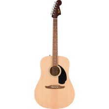 Fender California Debut Redondo Dreadnought Ceviz Klavye Naturel Akustik Gitar