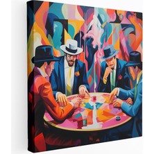 Popcasso Mystery Power Poker Masası Kompozisyonu Kanvas Duvar Tablosu