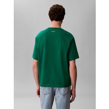 Calvin Klein Erkek Yeşil Calvin Klein 16S March Graphıc Se, L4G, S Yeşil Erkek T-Shirt