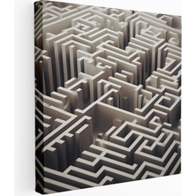 Popcasso Reddedilme Geometrik Modern Sanat ile Farklı Kanvas Tablo
