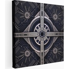 Popcasso Geometrik Tasarım Simetrik Desende Tie Fighters Star Wars Motifli Duvar Tablosu