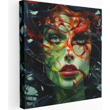 Popcasso Modern Sanat Motifli Medusa Güçlü Ifade ve Canlı Renkler Duvar Tablosu