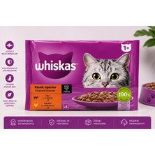 Whiskas Pouch Yaş Kedi Maması 4 x 85 gr Yetişkin Kedi Maması (+1 Yaş) Çeşitleri