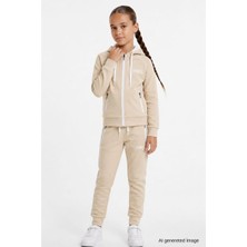 Pina Kids Kız Çocuk Scuba Atheletic Reglan Kol Kapüşonlu Dalgıç Kumaş Eşofman Takımı ESF7027