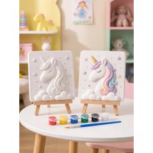 Tabdiko Tek Boynuzlu Unicorn 15X15 Taş Boyama Seti – Çocuk ve Yetişkin Hobi Seti