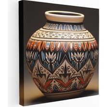 Popcasso Güneybatı Mirası Detaylı Desenler ile Güneybatı Kültürü Duvar Tablosu
