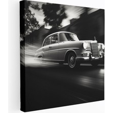 Popcasso Mercedes Siyah Beyaz Fotoğraf Duvar Tablosu