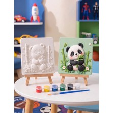 Tabdiko 15X15 Panda Taş Boyama Seti – Çocuk ve Yetişkin Hobi Kiti