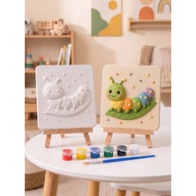 Tabdiko Bebek Tırtıl 15X15 Taş Boyama Seti – Çocuk ve Yetişkin Hobi Seti
