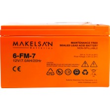 Shopwave Makelsan 12V 7AH, Bakımsız, Kuru Akü. Ups Için Uygundur.