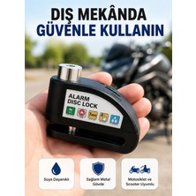 Aesco Disk Fren Kilidi Alarmlı Anti Hırsızlık Motosiklet Scooter Bisiklet Yeni Nesil