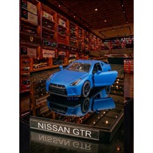 Oyuncak Sahili Nissan Gtr St Metal Araba Kapılar Açılır 12.5cm Nıssan Geri Çekbırak Koleksiyon Demir Hediyelik Model Araç Metalıc Mavi