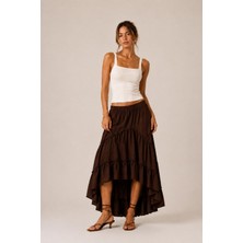 Alexander Gardi Asimetrik Kesim Boho Maxi Etek
