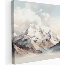 Popcasso Panoramik Görünüm Dünyanın En Güzel Manzaraları Dağ Sıra Modern Sanat Dekoratif Kanvas Tablo