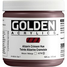 Golden Heavy Body Akrilik Boya 473 ml Seri 7 Alizarin Crimson Hue 1450