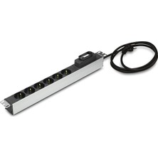 Zemira 19" 1u 6'lı Schuko Kabinet Grup Prizi (PDU)-16A Sigortalı