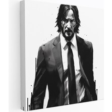 Popcasso Minimalist John Wick Temalı Modern Kanvas Tablo