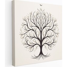 Popcasso Yaşam Ağacı Minimalist Tasarım Duvar Tablosu