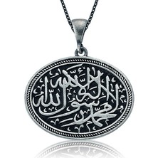 Gumush Gümüş Kelime-I Tevhid Bayan Kolye