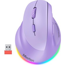 Zemira Meetion Solak Fare, Ergonomik Fare, Dikey Fare, Rgb Edilebilir Fare, (5.2 +