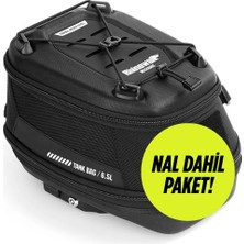 Rhinowalk Mechanic Motosiklet Depo Üstü Çanta ve Bağlantı Halkası - Bmw, Ducati, Triumph Uyumlu Tank Lock Çanta
